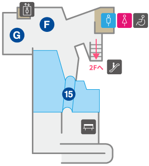 地下1階フロアマップ